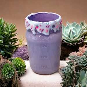 ⤵️🆕 Mason jar handmade| Handpainted | Decoden | Craft